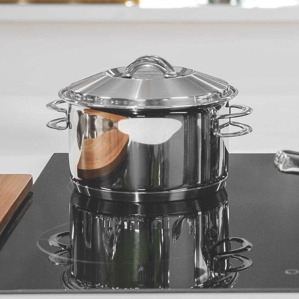 Conjunto De Panelas Caçarolas Inox Solar Fundo Triplo Indução ø 16cm Pit4 E Pit7 - Tramontina - 2