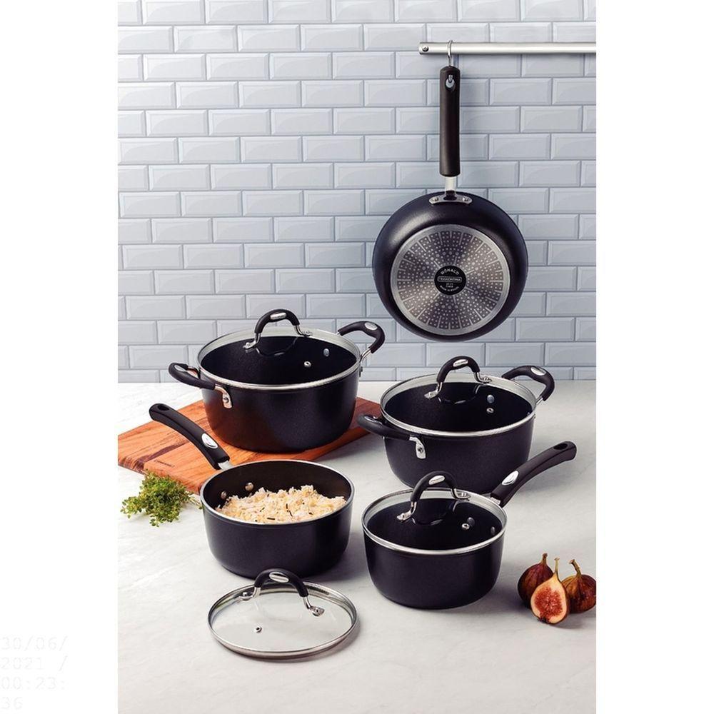 Jogo De Panelas Mônaco Induction Em Alumínio Com Revestimento Interno E Externo Antiadere - 2