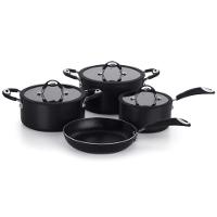 Jogo De Panelas Dom 4 Peças Preto Em Alumínio Com Revestimento Interno Antiaderente Multiflon - 1