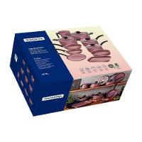 Jogo De Panelas Turim Aluminio Revestimento Antiaderente 10 Peças Rosa - Tramontina 20297464 - 3