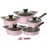 Conjunto De Panelas Neoflam Aeni Alumínio Injetado Rosa 5Pçs - 1