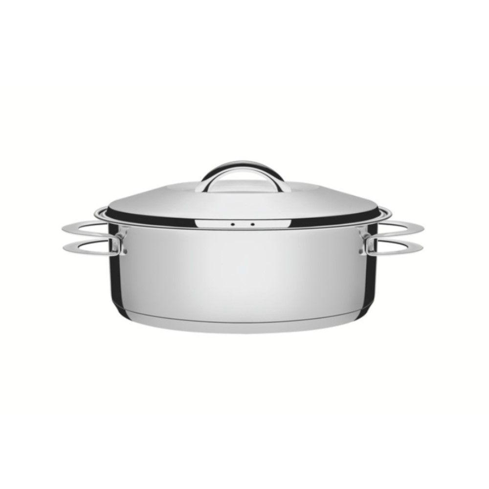 Caçarola Rasa 24 Cm 4,7 L + Caçarola Rasa 28 Cm 7,1 L Solar Em Aço Inox Fundo Triplo Tramontina - 9