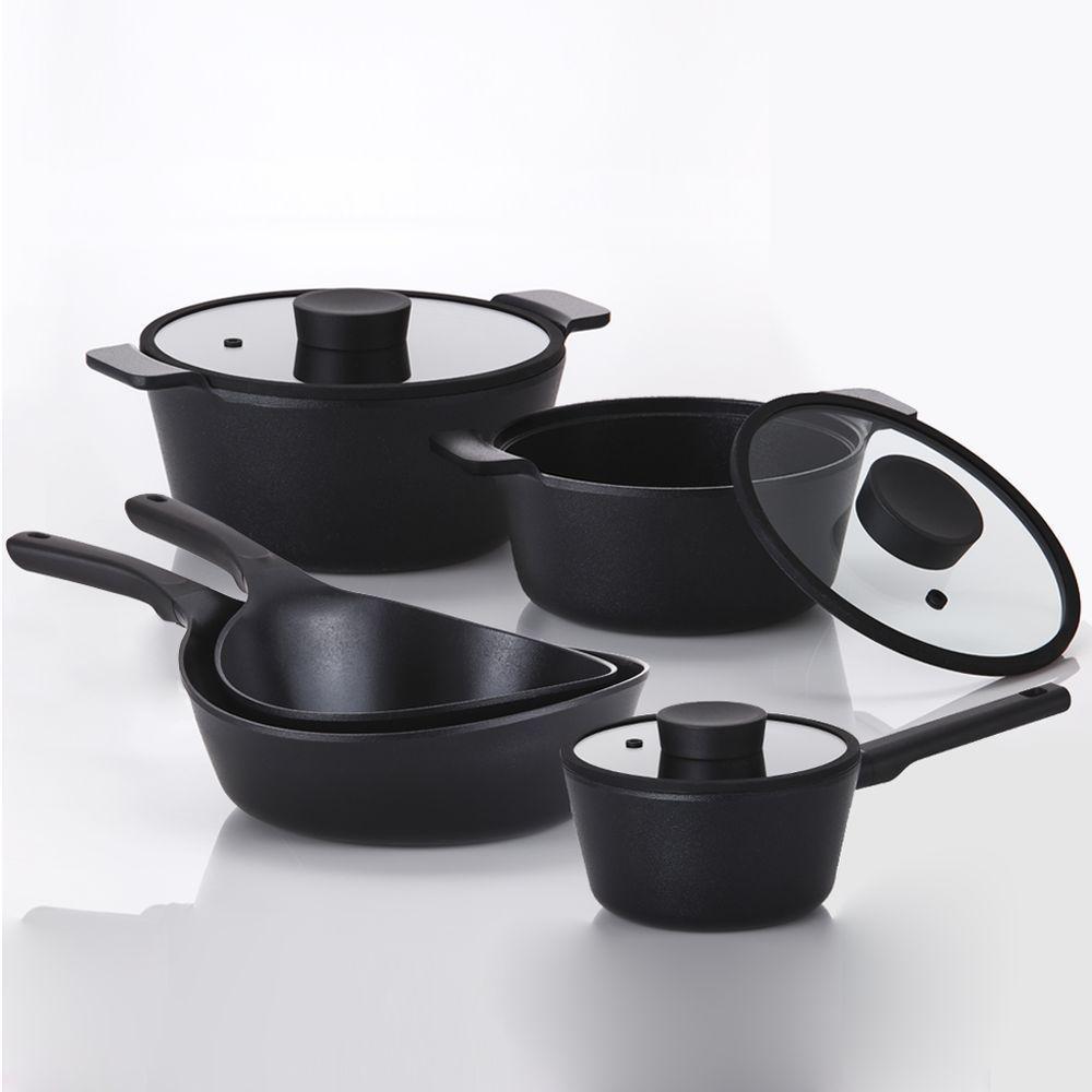 Conjunto De Panelas Neoflam Vulkan Aluminio Indução 5Pçs - 1