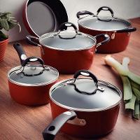 Jogo De Panelas Mônaco Em Alumínio Revestimento Antiaderente Starflon Vermelho 5 Peças - Tramontina - 2