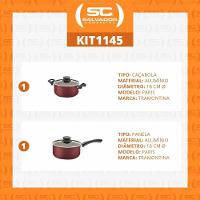 Jogo De Panelas Paris 2 Peças Alumínio Antiaderente Patv1 E Patv3 - Tramontina - 2