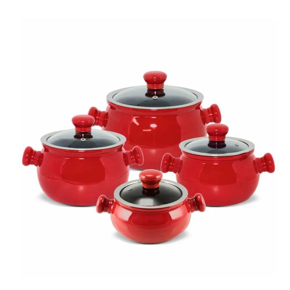 Jogo De Panelas Em Cerâmica Premiere Com 4 Peças Ceraflame Pomodoro - 1