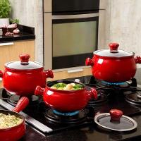 Jogo De Panelas Em Cerâmica Premiere Com 4 Peças Ceraflame Pomodoro - 2