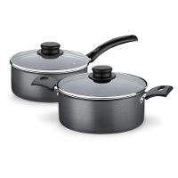 Jogo De Panelas Turim 2 Peças Alumínio Antiaderente Ptc2 E Ptc4 Chumbo - Tramontina - 1