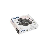 Jogo De Panelas Paris Texture Alumínio Revestimento Antiaderente Starflon Grafite 5 Peças - 2