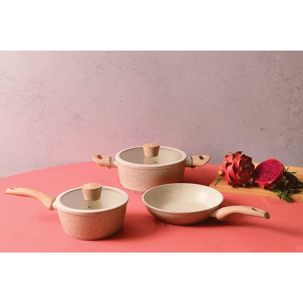 Jogo De Panelas Em Alumínio Com Revestimento Cerâmico Indução Sirius Com 4 Peças Brinox - 2