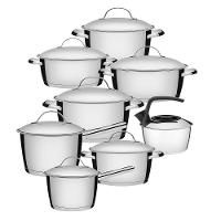 Jogo De Panelas 7 Peças + Chaleira Allegra Em Aço Inox Fundo Triplo Tramontina - 1