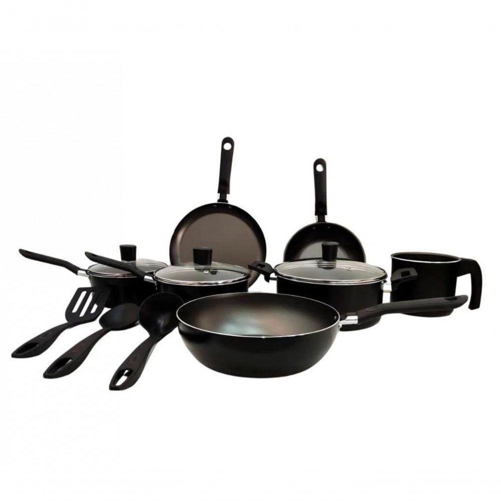 Jogo Conjunto De Panelas 10 Peças Antiaderente Ebony Brinox - 1