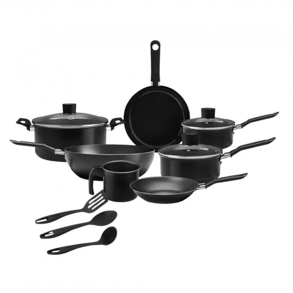 Jogo Conjunto De Panelas 10 Peças Antiaderente Ebony Brinox - 7