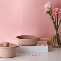 Conjunto De Panelas Neoflam Rosa Aluminio Indução - 6