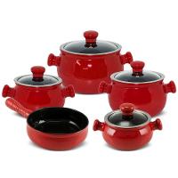 Jogo De Panelas Em Cerâmica Premiere Joy Com 5 Peças Ceraflame Pomodoro - 1