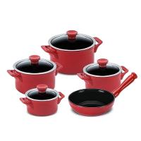 Jogo De Panelas Em Cerâmica Indução Clear Com 5 Peças Ceraflame Pomodoro - 1