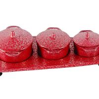 Kit Panelas Mini Fogão A Lenha Alumínio Fundido Craqueadas