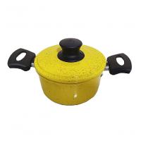 Jogo 5 Panelas Alumínio Grosso Amarelas Pigmentadas Belmar - 3