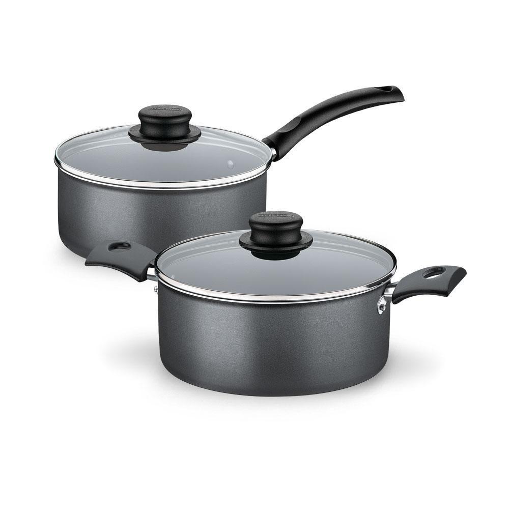 Jogo De Panelas Turim 2 Peças Alumínio Antiaderente Ptc1 E Ptc3 Chumbo - Tramontina - 1