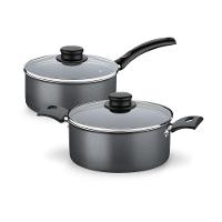 Jogo De Panelas Turim 2 Peças Alumínio Antiaderente Ptc1 E Ptc3 Chumbo - Tramontina - 1