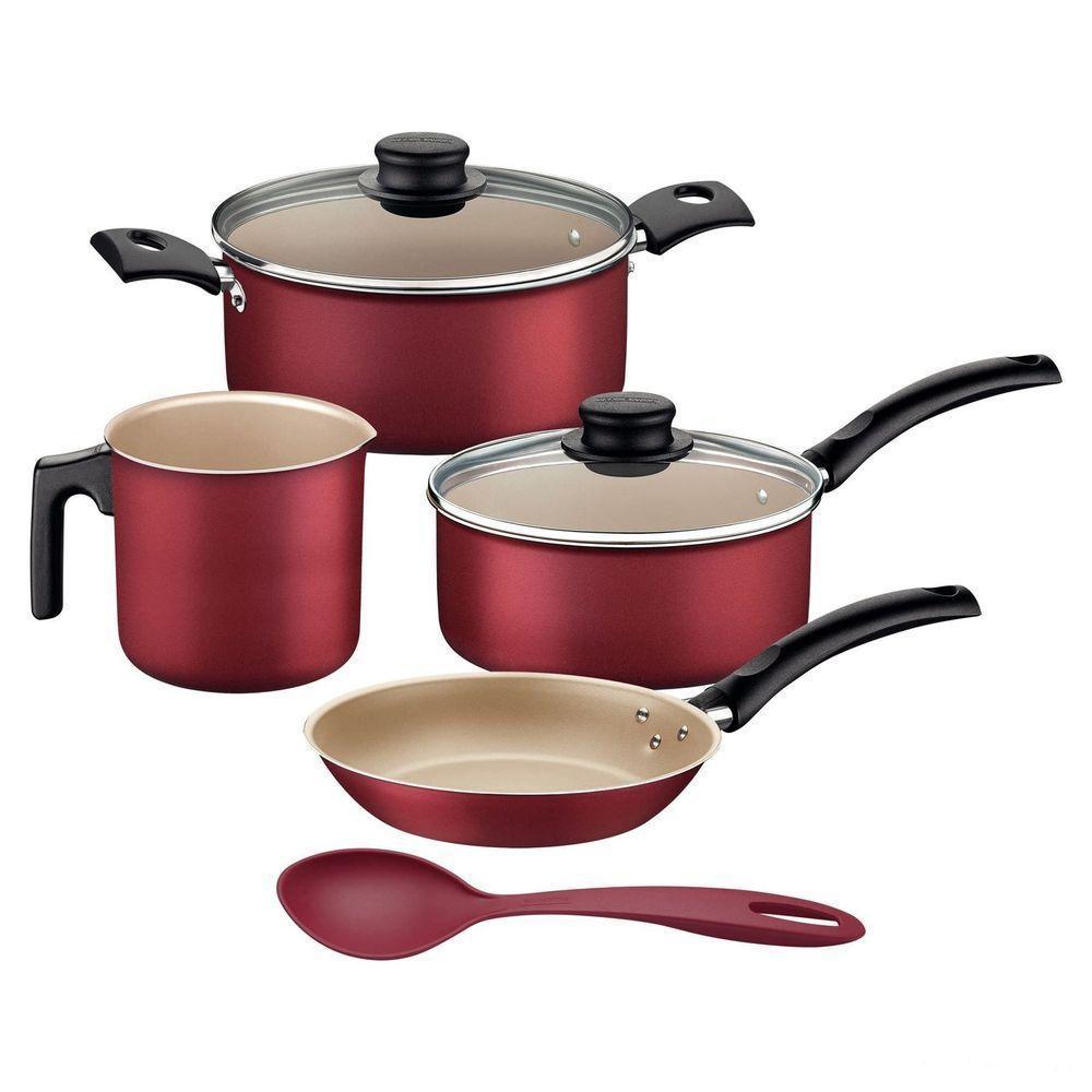 Jogo De Panelas Tramontina Turim Revestimento Antiaderente Starflon Max Vermelho 05 Peças Tramontina - 1