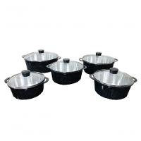 Jogo Panelas Alumínio Batido Fundido Preto Pigmentado Belmar - 1