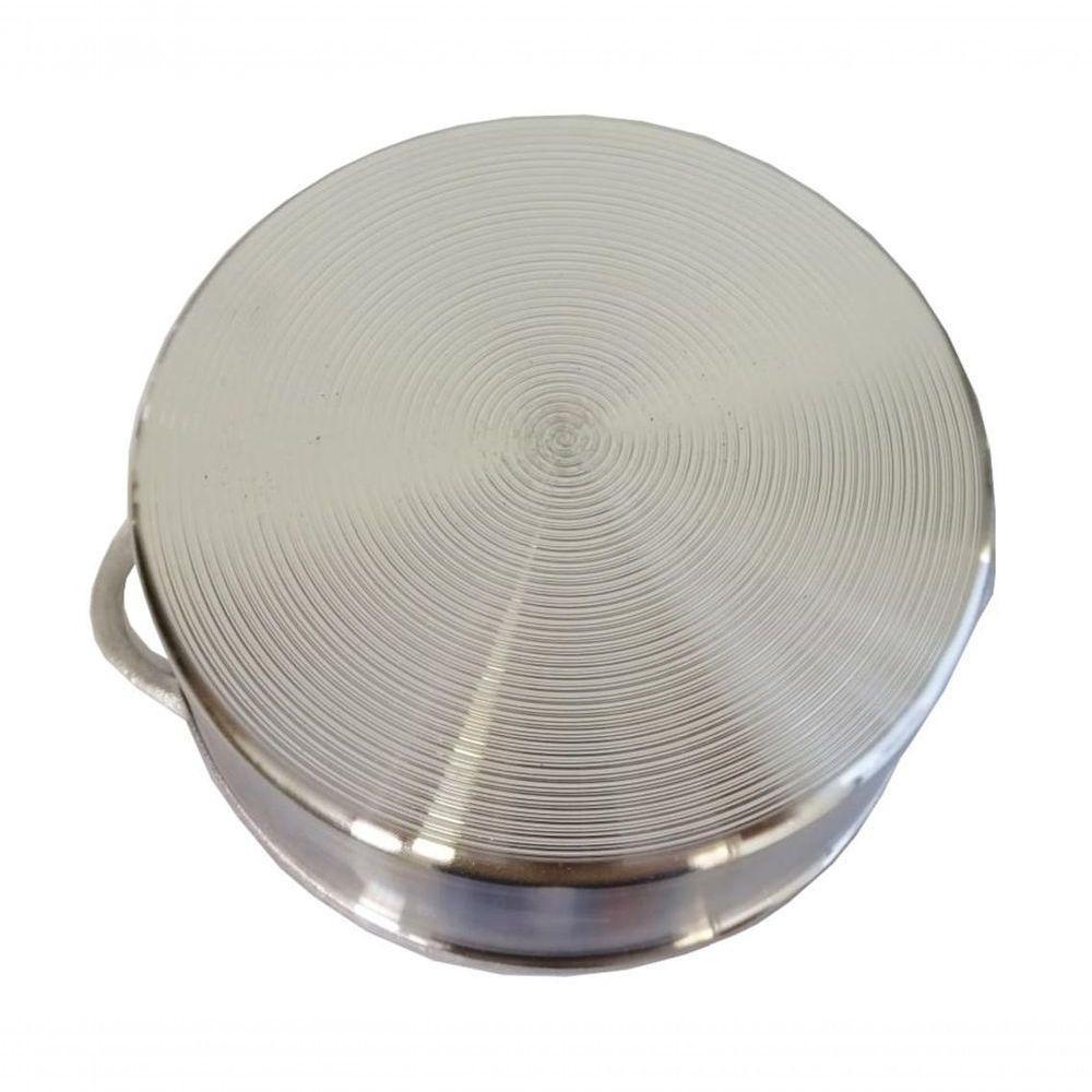 Jogo Panelas Alumínio Batido Fundido Tampa De Vidro Belmar - 2