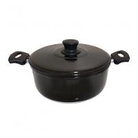 Jogo 5 Panelas Alumínio Grosso Resistente Pretas Belmar - 2