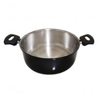 Jogo 5 Panelas Alumínio Grosso Resistente Pretas Belmar - 3