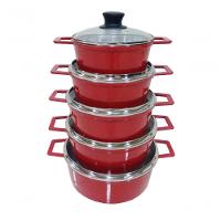 Jogo De 5 Panelas Alumínio Fundido Com Tampa De Vidro Extang - 1