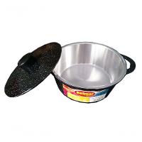 Jogo De Panelas Alumínio Batido Fundido Tampa Pesada Belmar - 2