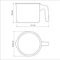 Fervedor Leiteira Turim Alumínio Antiaderente Vermelho 12 Cm 1l Ptv5 - Tramontina 20332712 - 2