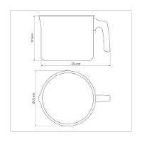 Fervedor Tramontina Paris Antiaderente Starflon 16 Cm 2,7 L - 22