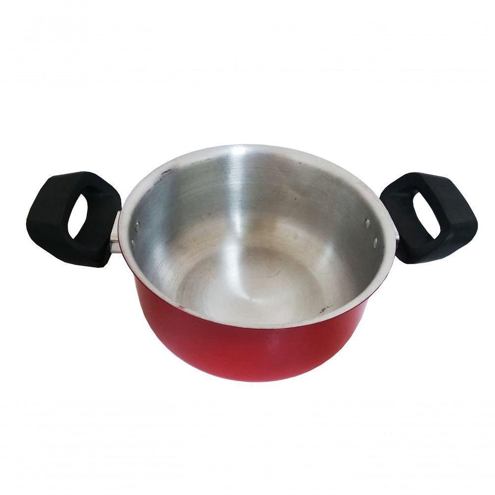 Jogo De 5 Panelas Alumínio Grosso 16 A 24 C/tampa De Vidro - 2