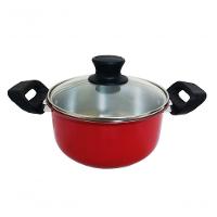 Jogo De 5 Panelas Alumínio Grosso 16 A 24 C/tampa De Vidro - 3