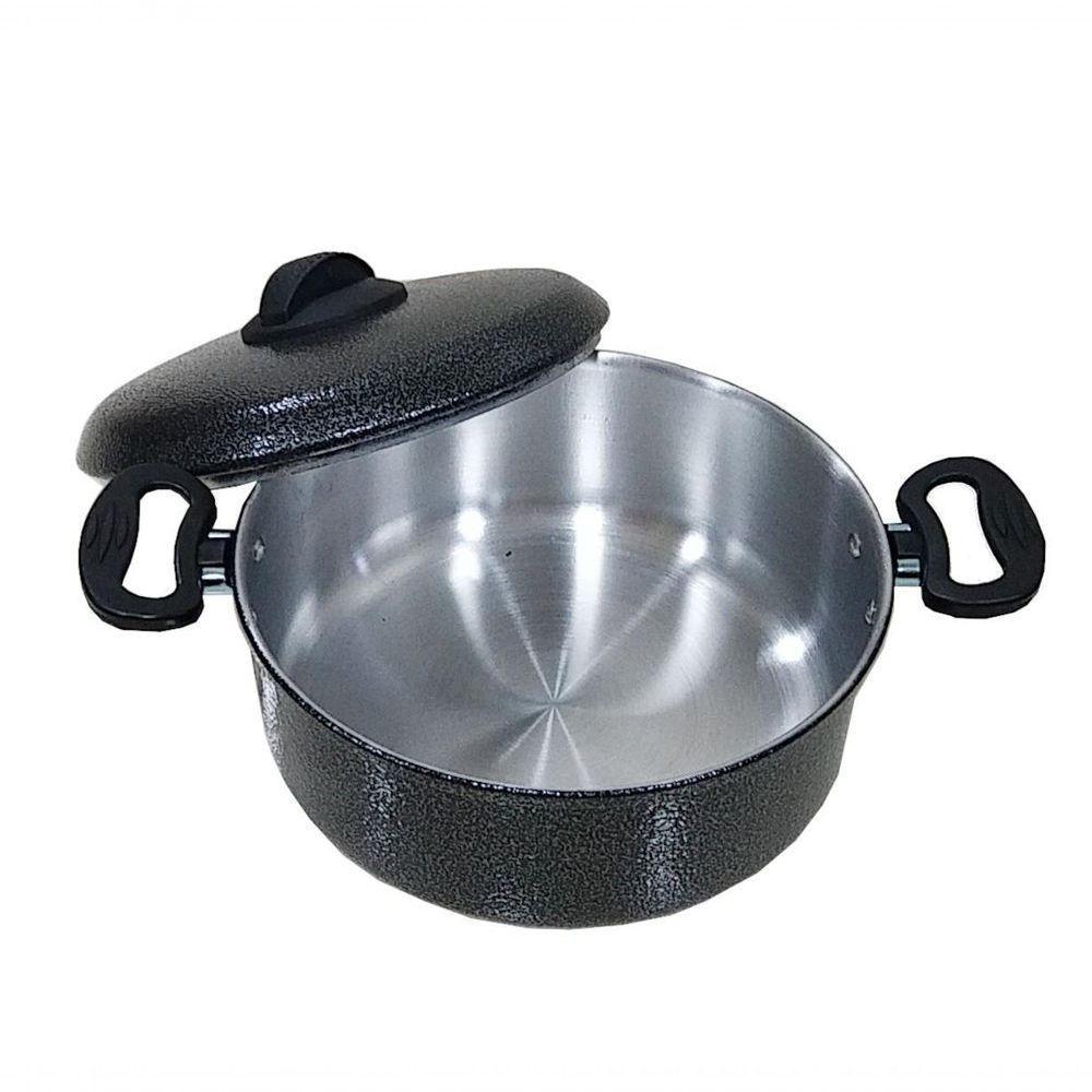 Jogo De Panelas De Alumínio Pretas Craqueadas 5 Peças Extang - 1