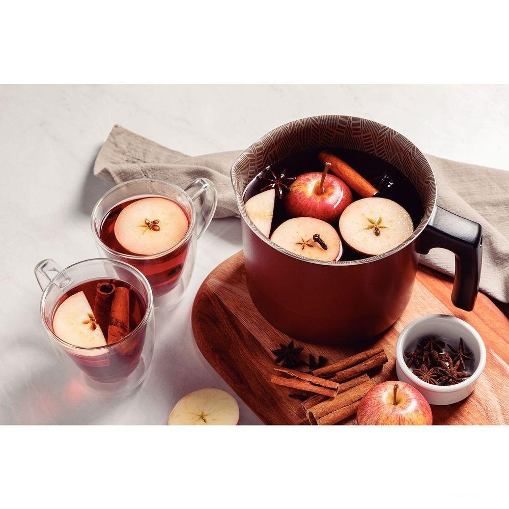 Fervedor Tramontina Paris Antiaderente Starflon Max Vermelho 10 Cm 0,8 L Tramontina - 2