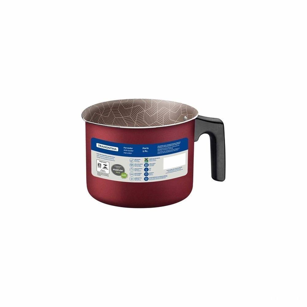 Fervedor Tramontina Paris Antiaderente Starflon Max Vermelho 10 Cm 0,8 L Tramontina - 4