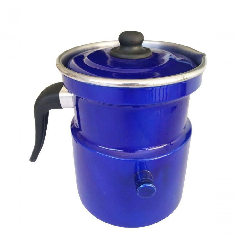 Leiteira Fervedor Com Apito Azul Esmaltada 1.6l Belmar - 2