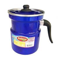 Leiteira Fervedor Com Apito Azul Esmaltada 1.6l Belmar - 5