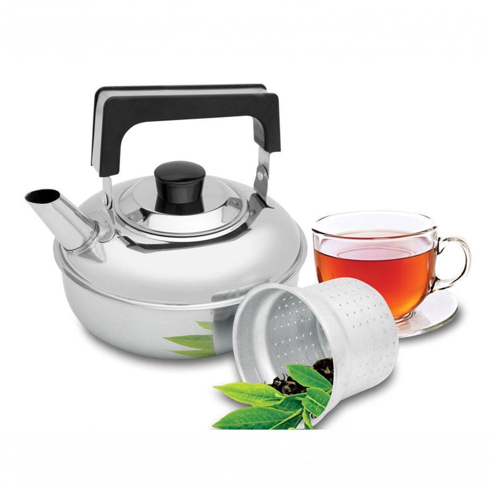 Chaleira Aço Inox Com Filtro Para Chá 1 Litro Ravinox 000610 - 1