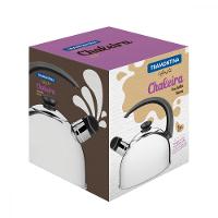 Chaleira Tramontina Com Apito Em Aço Inox Cabo Preto 2,1 L - 5
