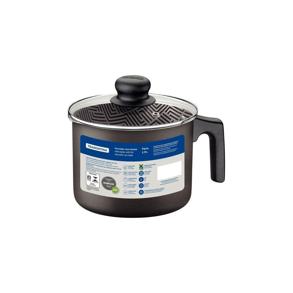 Fervedor Tramontina Paris Antiaderente Starflon Max Chumbo Com Tampa De Vidro 14 Cm 1,9 L Tramontina - 5