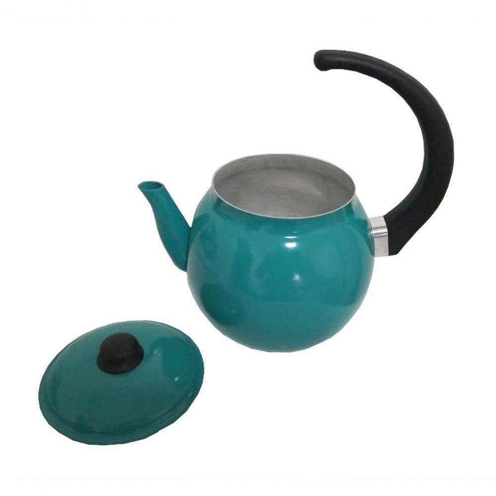 Chaleira De Alumínio Bola Turquesa 2 Litros Extang - 2