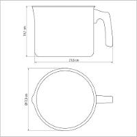 Fervedor Paris 16cm Alumínio Com Antiaderente Starflon Cabo Baquelite Grafite 2,7 L - 5