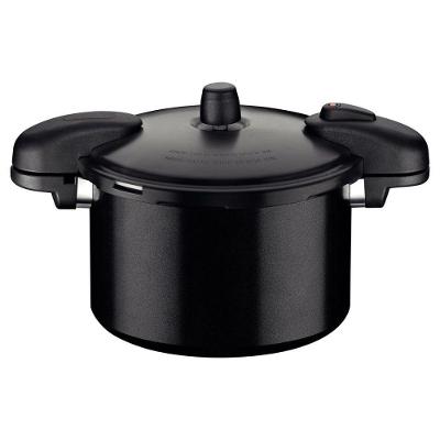 Panela De Pressão Valência Black Em Alumínio Cerâmico