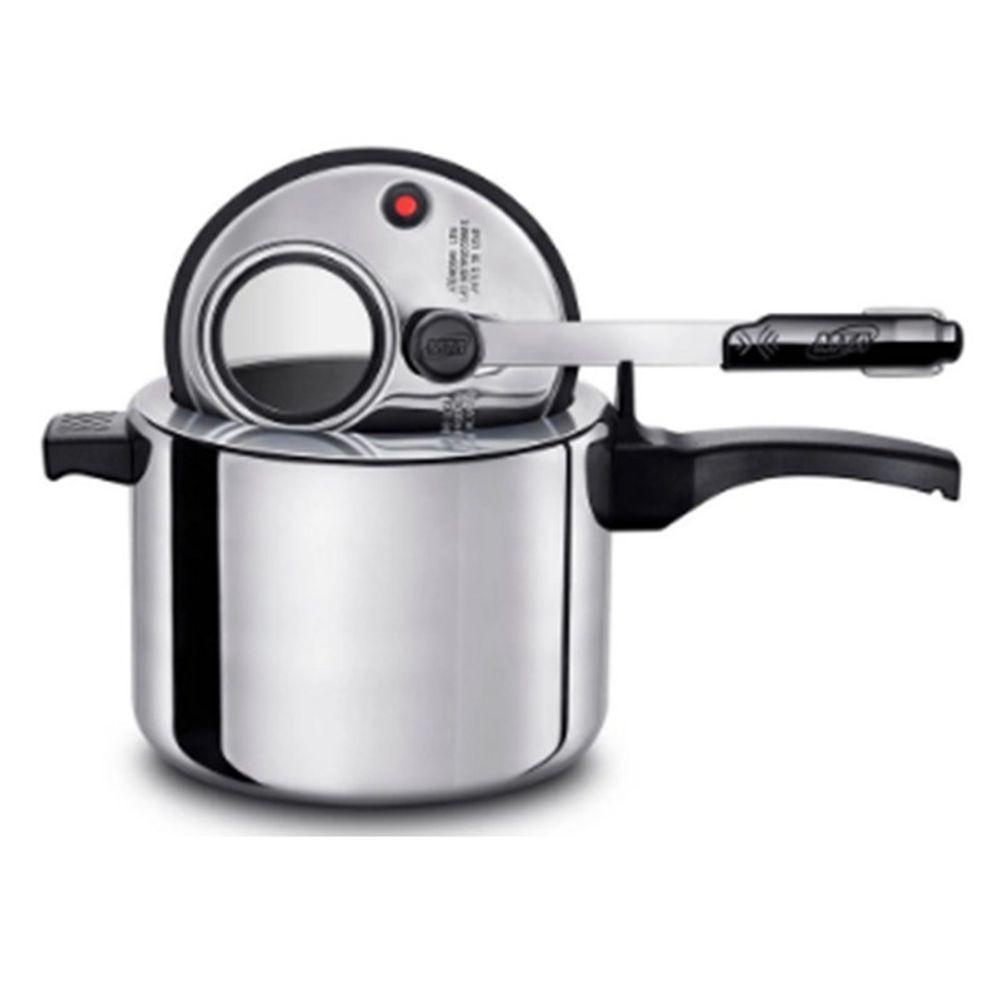 Panela De Pressão Em Aluminio Polido Com Visor 4,5 Litros - 3