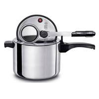 Panela De Pressão Em Aluminio Polido Com Visor 4,5 Litros - 3