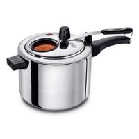 Panela De Pressão De Aluminio Polido 4,5 Litros Com Visor - 1