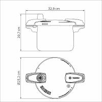 Panela De Pressão Arizona Em Alumínio Com Revestimento Interno E Externo Em Antiaderente - 3